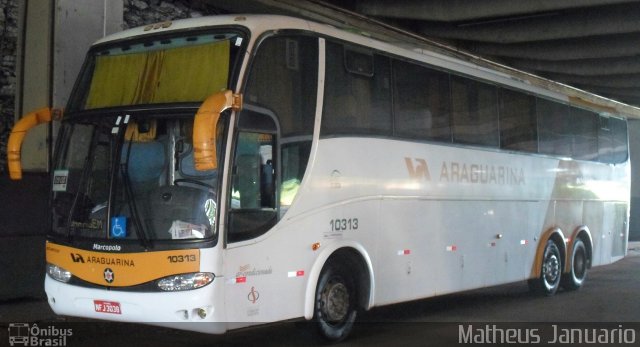 Viação Araguarina 10313 na cidade de Anápolis, Goiás, Brasil, por Matheus Januario. ID da foto: 4858311.