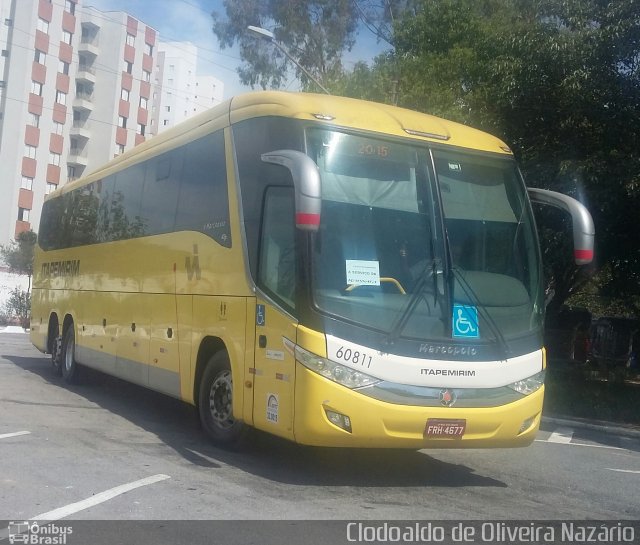 Viação Itapemirim 60811 na cidade de São José dos Campos, São Paulo, Brasil, por Clodoaldo de Oliveira Nazário. ID da foto: 4861265.