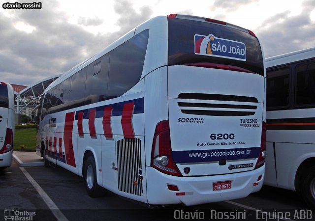 São João Votorantim - Sorotur Turismo 6200 na cidade de Aparecida, São Paulo, Brasil, por Otavio Rossini. Número da foto: #4860763.