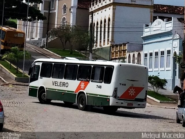 Auto Viação Veleiro 748 na cidade de Viçosa, Alagoas, Brasil, por Melqui Macedo. ID da foto: 4861060.