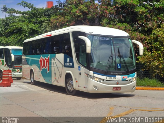 Auto Viação 1001 RJ 108.579 na cidade de São Paulo, São Paulo, Brasil, por Weslley Kelvin Batista. Número da foto: #4863035.
