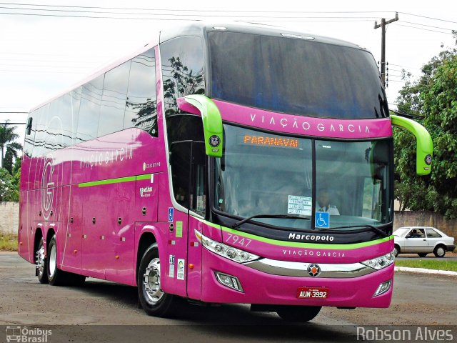 Viação Garcia 7947 na cidade de Paranavaí, Paraná, Brasil, por Robson Alves. Número da foto: #4863414.