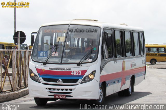 Transporte Tropical 4023 na cidade de Aracaju, Sergipe, Brasil, por Julio Cesar  Barbosa Martins. Número da foto: #4863202.