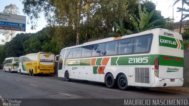 Empresa Gontijo de Transportes 21185 na cidade de Belo Horizonte, Minas Gerais, Brasil, por Maurício Nascimento. ID da foto: 4864178.