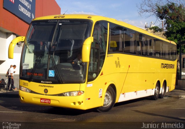 Viação Itapemirim 5805 na cidade de Rio de Janeiro, Rio de Janeiro, Brasil, por Junior Almeida. Número da foto: #4863870.