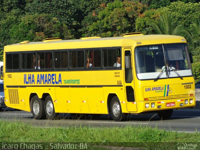 Ilha Amarela Transportes 1002 na cidade de Salvador, Bahia, Brasil, por Ícaro Chagas. ID da foto: 4862980.