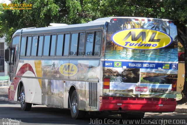 Ônibus Particulares 9417 na cidade de Aracaju, Sergipe, Brasil, por Julio Cesar  Barbosa Martins. ID da foto: 4866865.