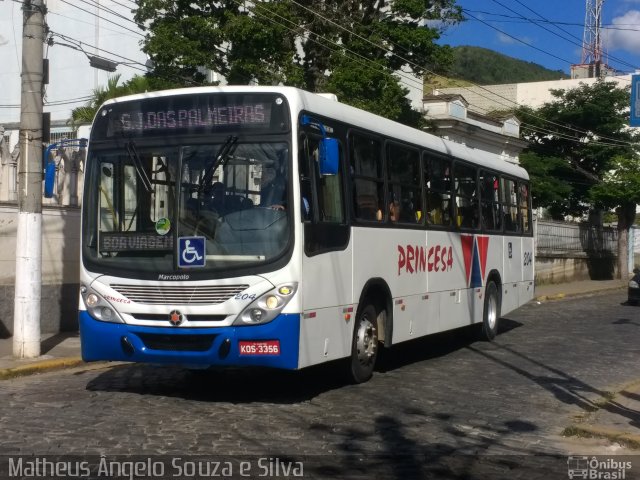 Viação Princesa da Serra 204 na cidade de Valença, Rio de Janeiro, Brasil, por Matheus Ângelo Souza e Silva. Número da foto: #4864737.