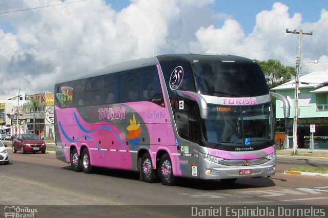 Turisa Turismo 10050 na cidade de Tramandaí, Rio Grande do Sul, Brasil, por Daniel Espindola Dorneles. Número da foto: #4865762.