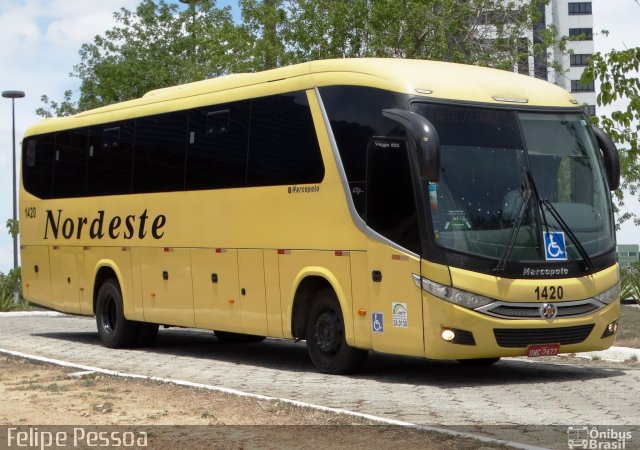 Viação Nordeste 1420 na cidade de Campina Grande, Paraíba, Brasil, por Felipe Pessoa de Albuquerque. Número da foto: #4866329.