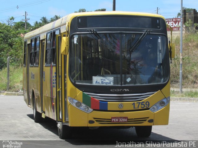 Itamaracá Transportes 1.759 na cidade de Paulista, Pernambuco, Brasil, por Jonathan Silva. Número da foto: #4865321.