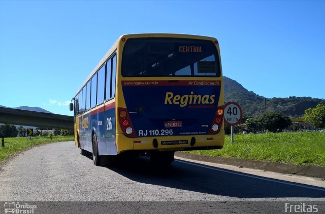 Auto Viação Reginas RJ 110.296 na cidade de Guapimirim, Rio de Janeiro, Brasil, por Lucas de Freitas Fonseca. Número da foto: #4865885.