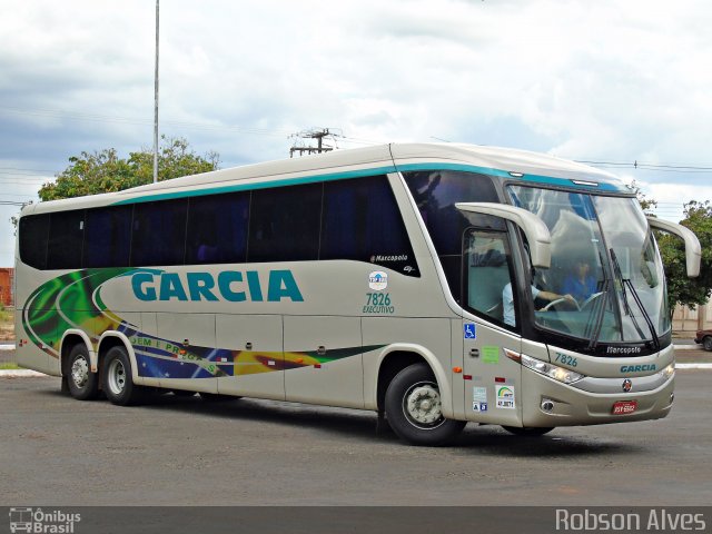 Viação Garcia 7826 na cidade de Paranavaí, Paraná, Brasil, por Robson Alves. ID da foto: 4866355.