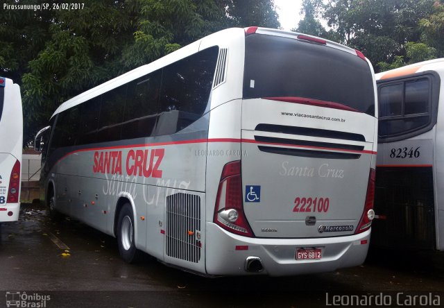 Viação Santa Cruz 222100 na cidade de Pirassununga, São Paulo, Brasil, por Leonardo Carola. Número da foto: #4869017.