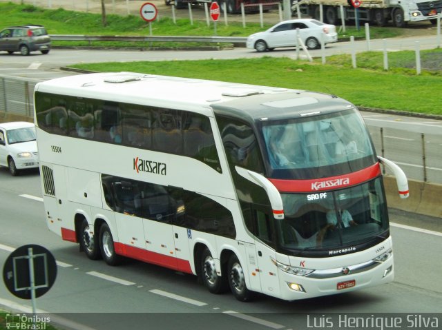 Kaissara - Viação Caiçara 15504 na cidade de Aparecida, São Paulo, Brasil, por Luis Henrique Silva. Número da foto: #4872697.