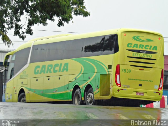 Viação Garcia 7839 na cidade de Cianorte, Paraná, Brasil, por Robson Alves. ID da foto: 4871796.