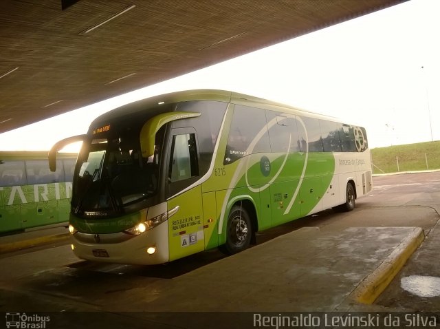 Expresso Princesa dos Campos 6215 na cidade de Foz do Iguaçu, Paraná, Brasil, por Reginaldo Levinski da Silva. Número da foto: #4870551.