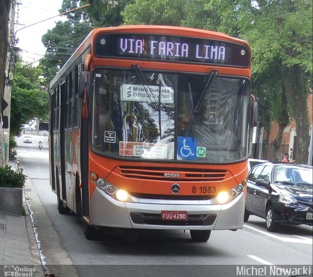 TRANSPPASS - Transporte de Passageiros 8 1983 na cidade de São Paulo, São Paulo, Brasil, por Michel Nowacki. ID da foto: 4872077.