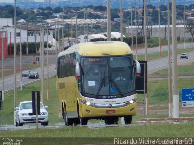 Viação Itapemirim 60501 na cidade de Luziânia, Goiás, Brasil, por Ricardo Vieira. Número da foto: #4872667.