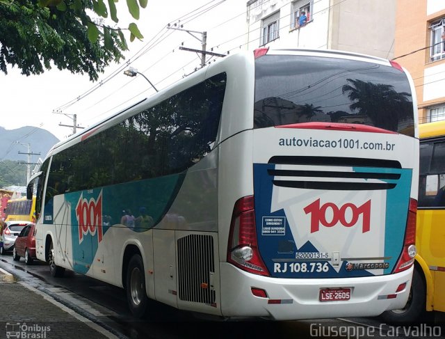 Auto Viação 1001 RJ 108.736 na cidade de Nova Friburgo, Rio de Janeiro, Brasil, por Giuseppe Carvalho. ID da foto: 4871471.