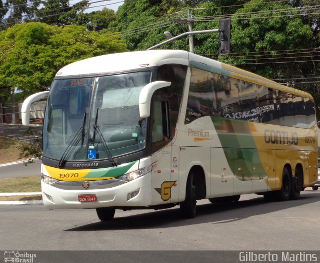 Empresa Gontijo de Transportes 19070 na cidade de Guarapari, Espírito Santo, Brasil, por Gilberto Martins. ID da foto: 4871234.