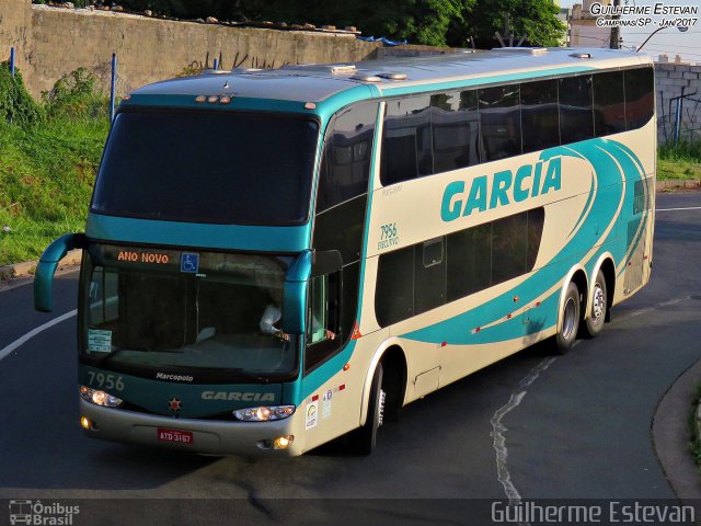 Viação Garcia 7956 na cidade de Campinas, São Paulo, Brasil, por Guilherme Estevan. ID da foto: 4872511.