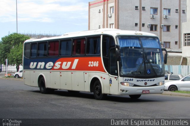 Unesul de Transportes 3246 na cidade de Capão da Canoa, Rio Grande do Sul, Brasil, por Daniel Espindola Dorneles. Número da foto: #4871063.
