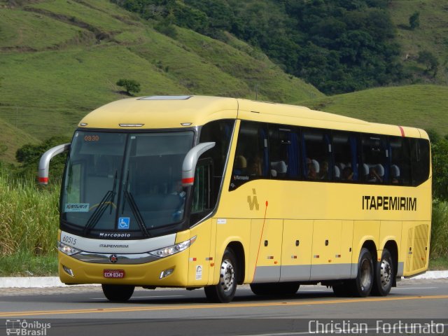 Viação Itapemirim 60515 na cidade de Leopoldina, Minas Gerais, Brasil, por Christian  Fortunato. ID da foto: 4873634.