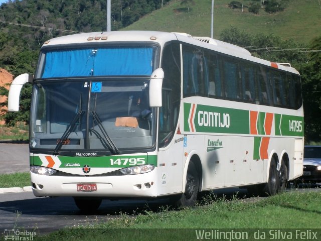 Empresa Gontijo de Transportes 14795 na cidade de Viana, Espírito Santo, Brasil, por Wellington  da Silva Felix. ID da foto: 4873864.