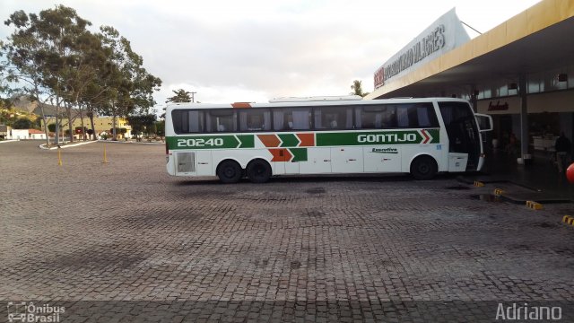 Empresa Gontijo de Transportes 20240 na cidade de Milagres, Bahia, Brasil, por Adriano Buraen de Franca . ID da foto: 4812121.