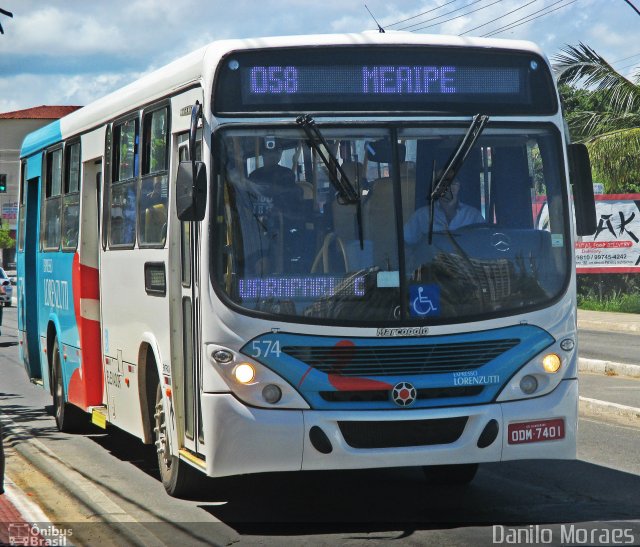 Expresso Lorenzutti 574 na cidade de Guarapari, Espírito Santo, Brasil, por Danilo Moraes. Número da foto: #4813971.