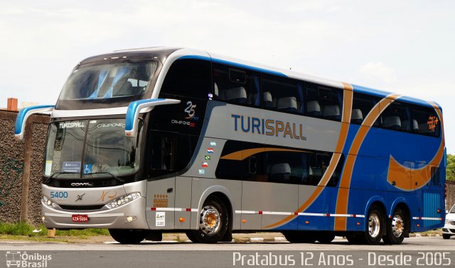 Turispall Transporte e Turismo 5400 na cidade de São Paulo, São Paulo, Brasil, por Cristiano Soares da Silva. Número da foto: #4812493.