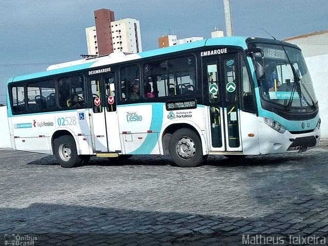 Viação Fortaleza 02528 na cidade de Fortaleza, Ceará, Brasil, por Matheus Lima Teixeira. ID da foto: 4811874.