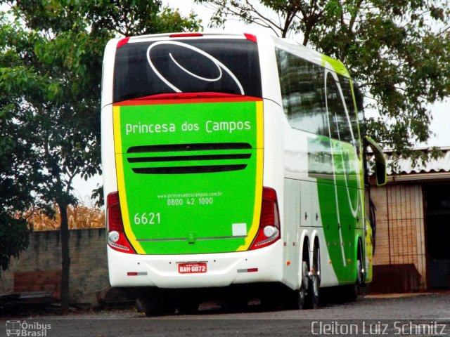 Expresso Princesa dos Campos 6621 na cidade de Marechal Cândido Rondon, Paraná, Brasil, por Cleiton Luiz Schmitz. Número da foto: #4814367.