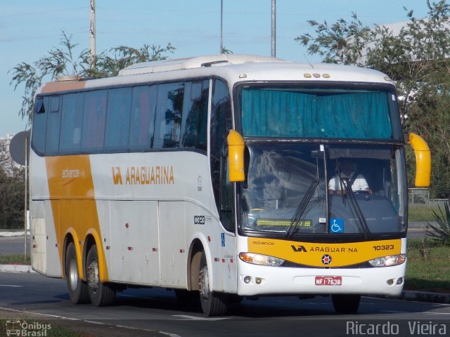 Viação Araguarina 10323 na cidade de Brasília, Distrito Federal, Brasil, por Ricardo Vieira. ID da foto: 4812276.