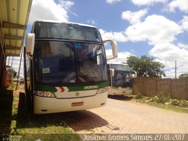 Empresa Gontijo de Transportes 20200 na cidade de Minas Novas, Minas Gerais, Brasil, por Josimar Gomes Simoes. Número da foto: #4812030.