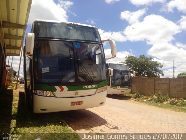 Empresa Gontijo de Transportes 20200 na cidade de Minas Novas, Minas Gerais, Brasil, por Josimar Gomes Simoes. ID da foto: 4812030.