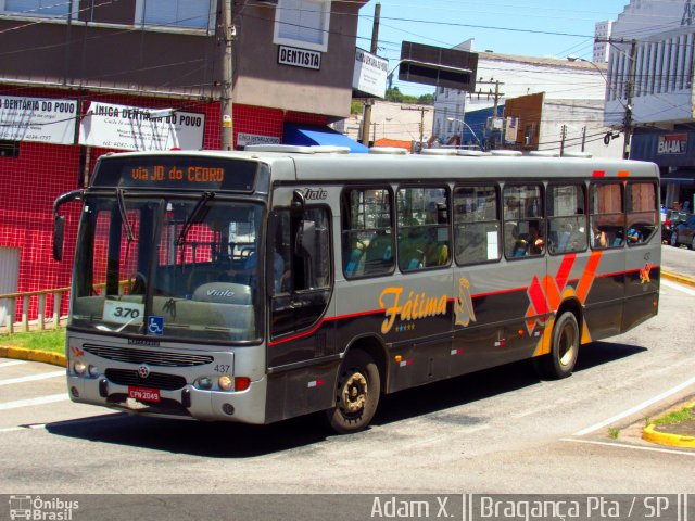 Nossa Senhora de Fátima Auto Ônibus 437 na cidade de Bragança Paulista, São Paulo, Brasil, por Adam Xavier Rodrigues Lima. Número da foto: #4814938.