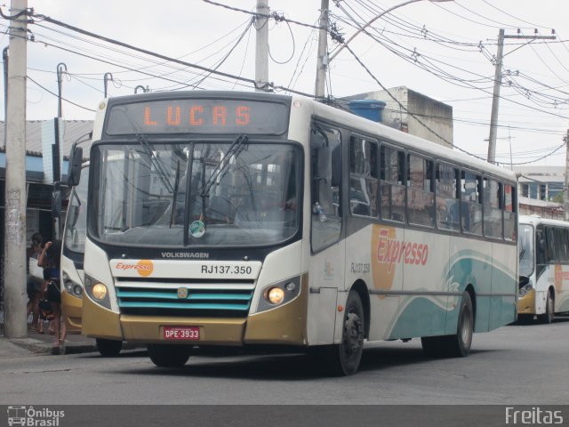 Expresso Mangaratiba RJ 137.350 na cidade de Rio de Janeiro, Rio de Janeiro, Brasil, por Lucas de Freitas Fonseca. Número da foto: #4815020.