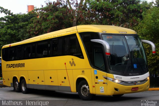 Viação Itapemirim 60555 na cidade de São Paulo, São Paulo, Brasil, por Matheus Henrique. ID da foto: 4815168.