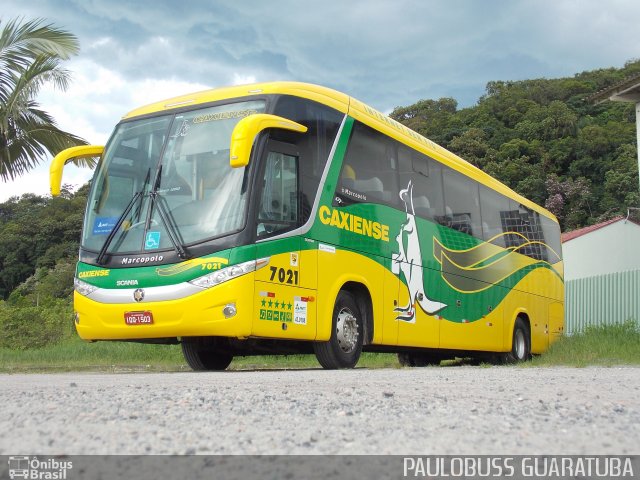 Expresso Caxiense 7021 na cidade de Guaratuba, Paraná, Brasil, por Paulobuss  Guaratuba. Número da foto: #4815886.