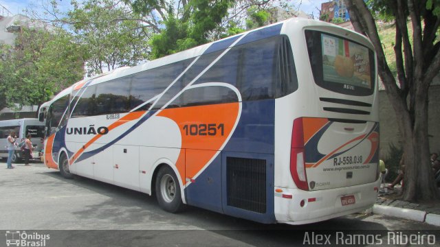 Expresso União 10251 na cidade de Aparecida, São Paulo, Brasil, por Alex Ramos Ribeiro. ID da foto: 4815402.