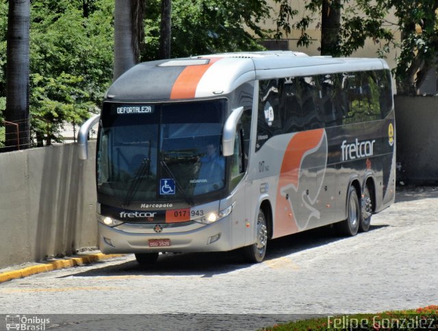 Fretcar 943 na cidade de Fortaleza, Ceará, Brasil, por Felipe Gonzalez. ID da foto: 4815445.