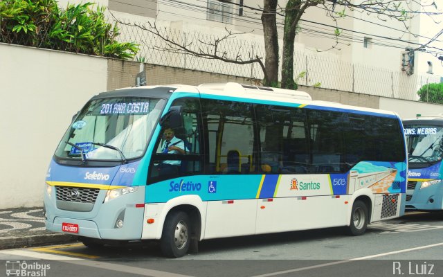 Guaiúba Transportes 151013 na cidade de Santos, São Paulo, Brasil, por Ricardo Luiz. Número da foto: #4815366.