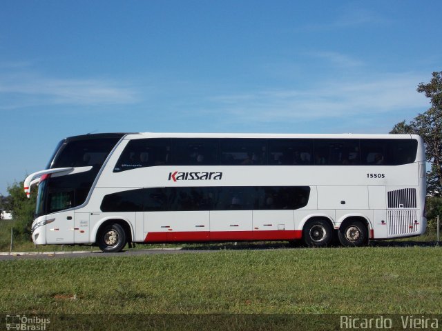 Kaissara - Viação Caiçara 15505 na cidade de Brasília, Distrito Federal, Brasil, por Ricardo Vieira. Número da foto: #4817807.