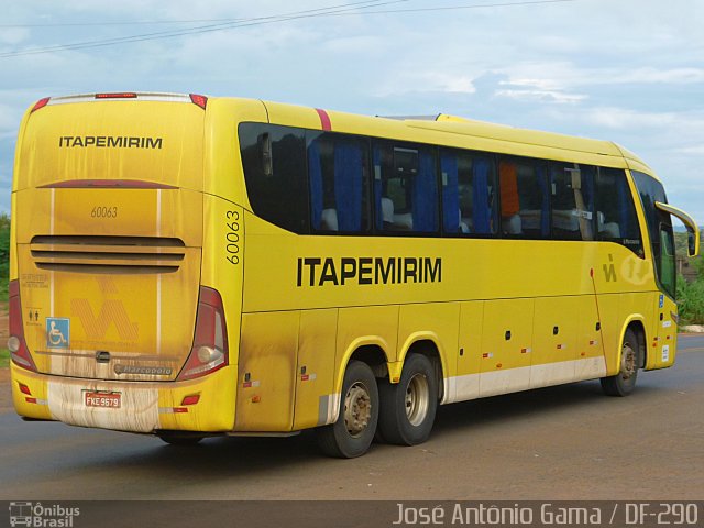 Viação Itapemirim 60063 na cidade de Gama, Distrito Federal, Brasil, por José Antônio Gama. Número da foto: #4816546.