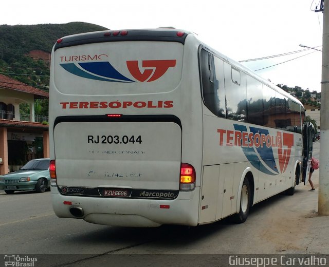Viação Teresópolis RJ 203.044 na cidade de Nova Friburgo, Rio de Janeiro, Brasil, por Giuseppe Carvalho. Número da foto: #4818222.