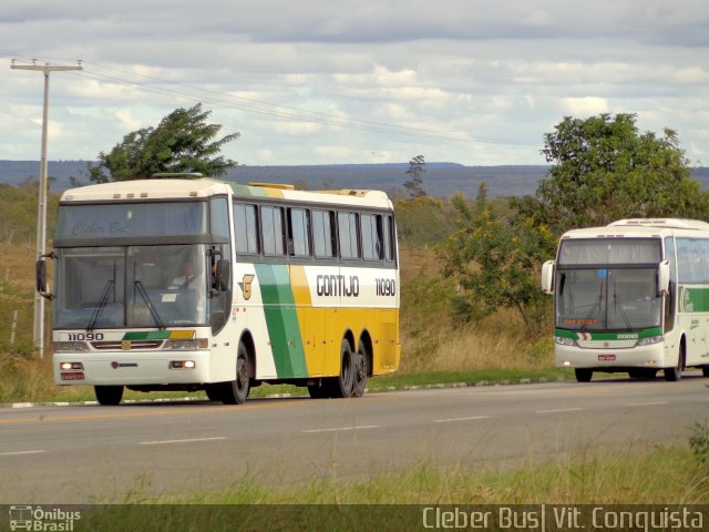 Empresa Gontijo de Transportes 11090 na cidade de Vitória da Conquista, Bahia, Brasil, por Cleber Bus. ID da foto: 4818333.