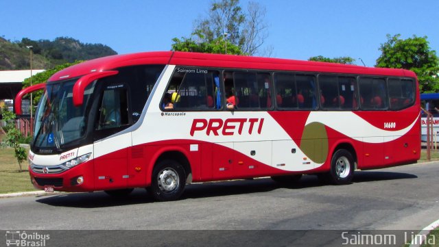 Viação Pretti 14600 na cidade de Vitória, Espírito Santo, Brasil, por Saimom  Lima. ID da foto: 4818109.