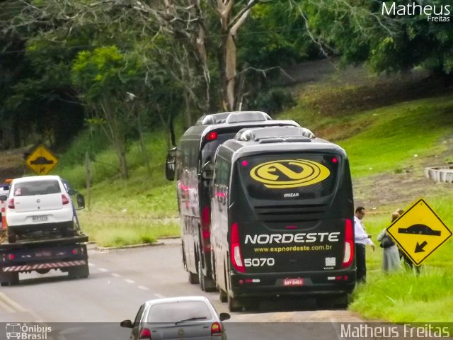 Expresso Nordeste 5070 na cidade de Nova Tebas, Paraná, Brasil, por Matheus Freitas. ID da foto: 4817941.